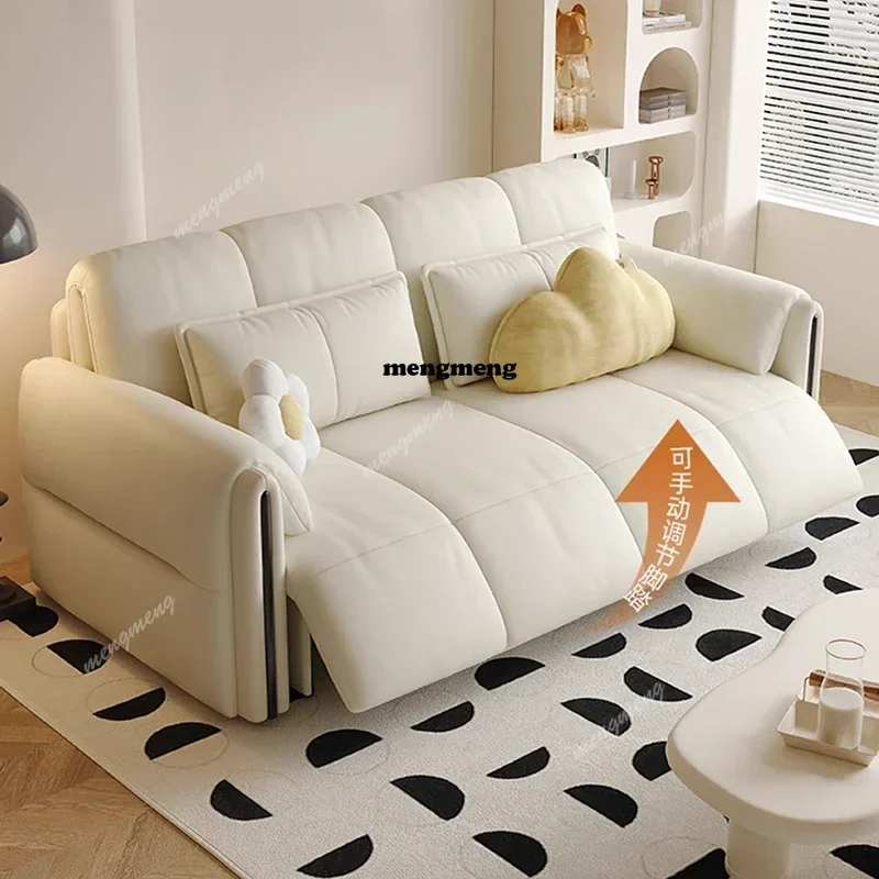 

High quality Electric sofa bed intelligent remote control small apartment living room multi-function folding sitting and lying d