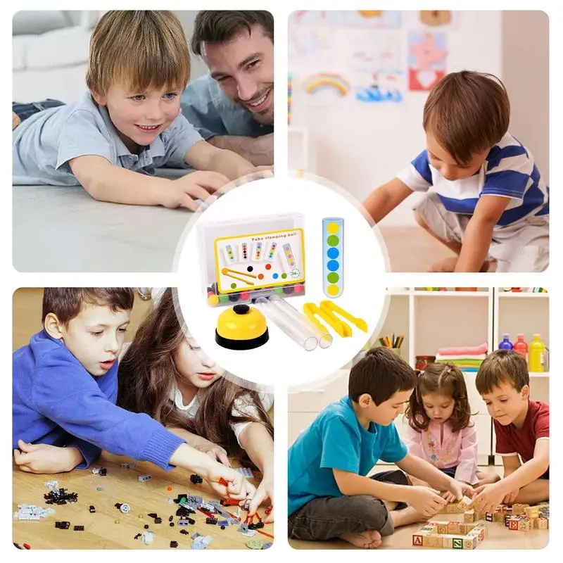 Juguete de clasificación de colores, juego de cuentas con Clip de madera, juguete para contar para niños, juegos de Motor fino, juegos educativos para niños y niñas, matemáticas