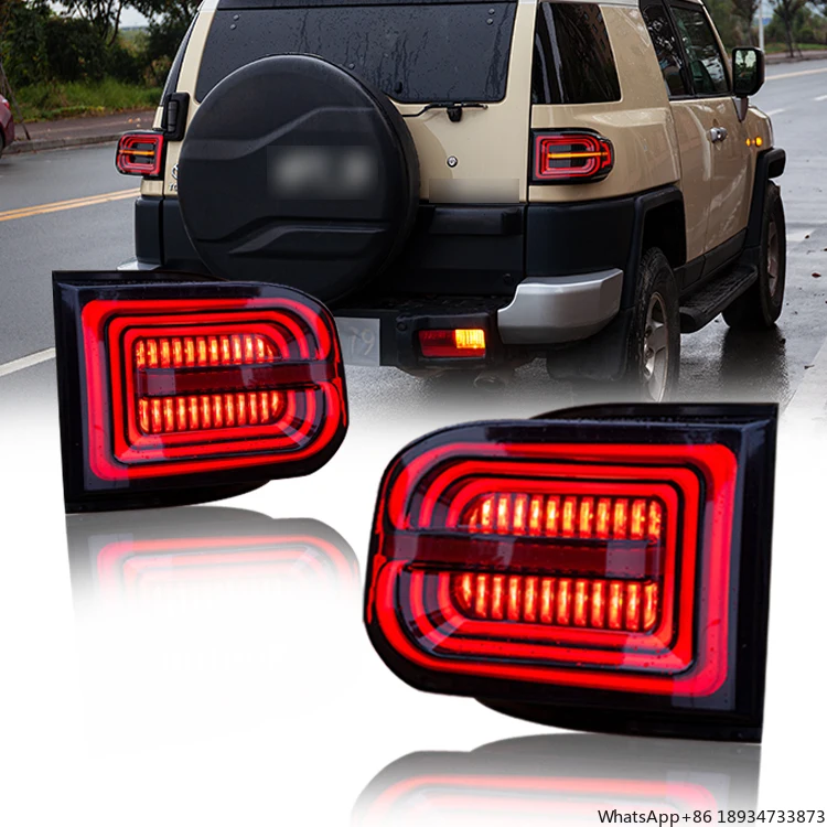 DK Motion Car Smoked Led Tail Lamp Light For Toyota Fj Cruiser 2007 - 2017 Led Tail Light Assembly