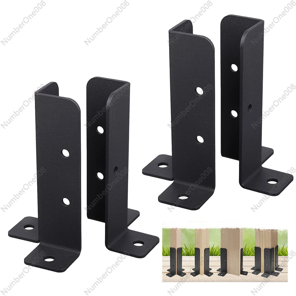 4Pcs Adjustable Deck Post Anchor Durable Base Brackets Fence Support For Pergola Fence Railing Mailbox Pavilion Garden Tool