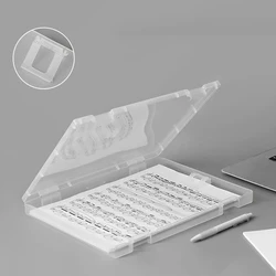 Limpar Documento Caixa De Armazenamento De Plástico, Organizador De Papel, Fivela, Encerramento, Papelaria, Escritório Classificando Pasta, Suporte De Arquivos, A4
