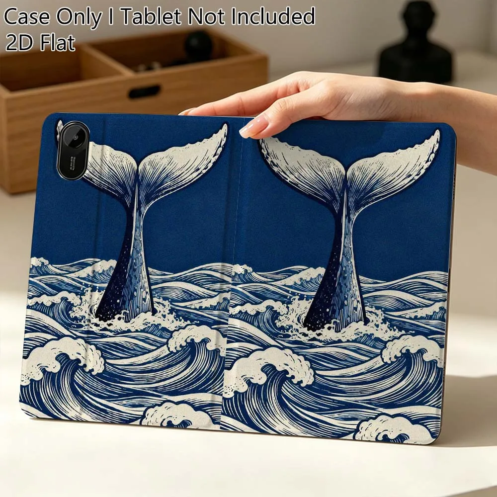 

Turtle Leopard Shark Cool Gift For Xiaomi Mi Pad Mini 4 5 6 7 SE Pro Plus Redmi Pad 2 SE 2025 8.8 11 Foldable Tablet Case