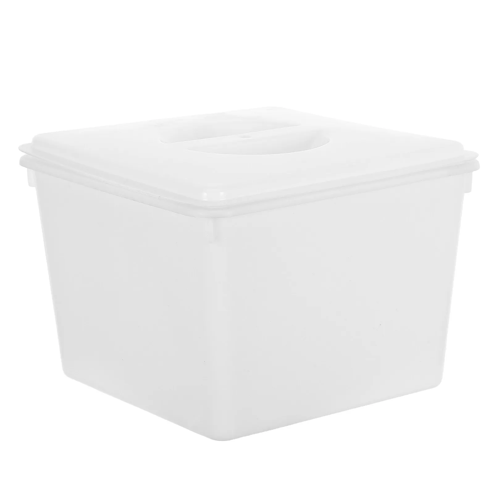 Small Lab Cleaning Tub with Removable Lid Chemical Resistant Soaking Container for Sample Vial Beaker Test Tube Deep Immersion