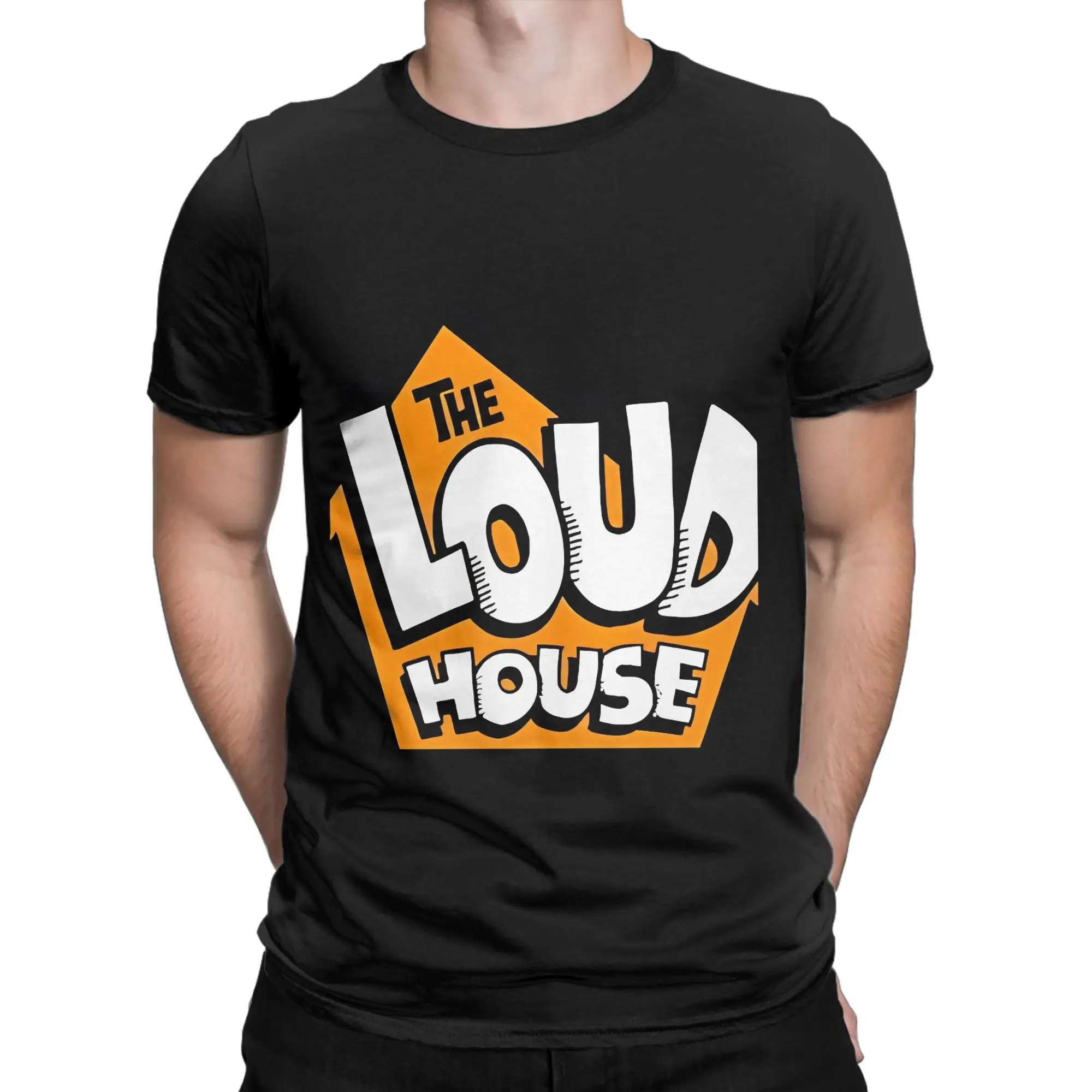 Camiseta Loud House Novelty 100% algodón, camisetas The House Loud para hombre
