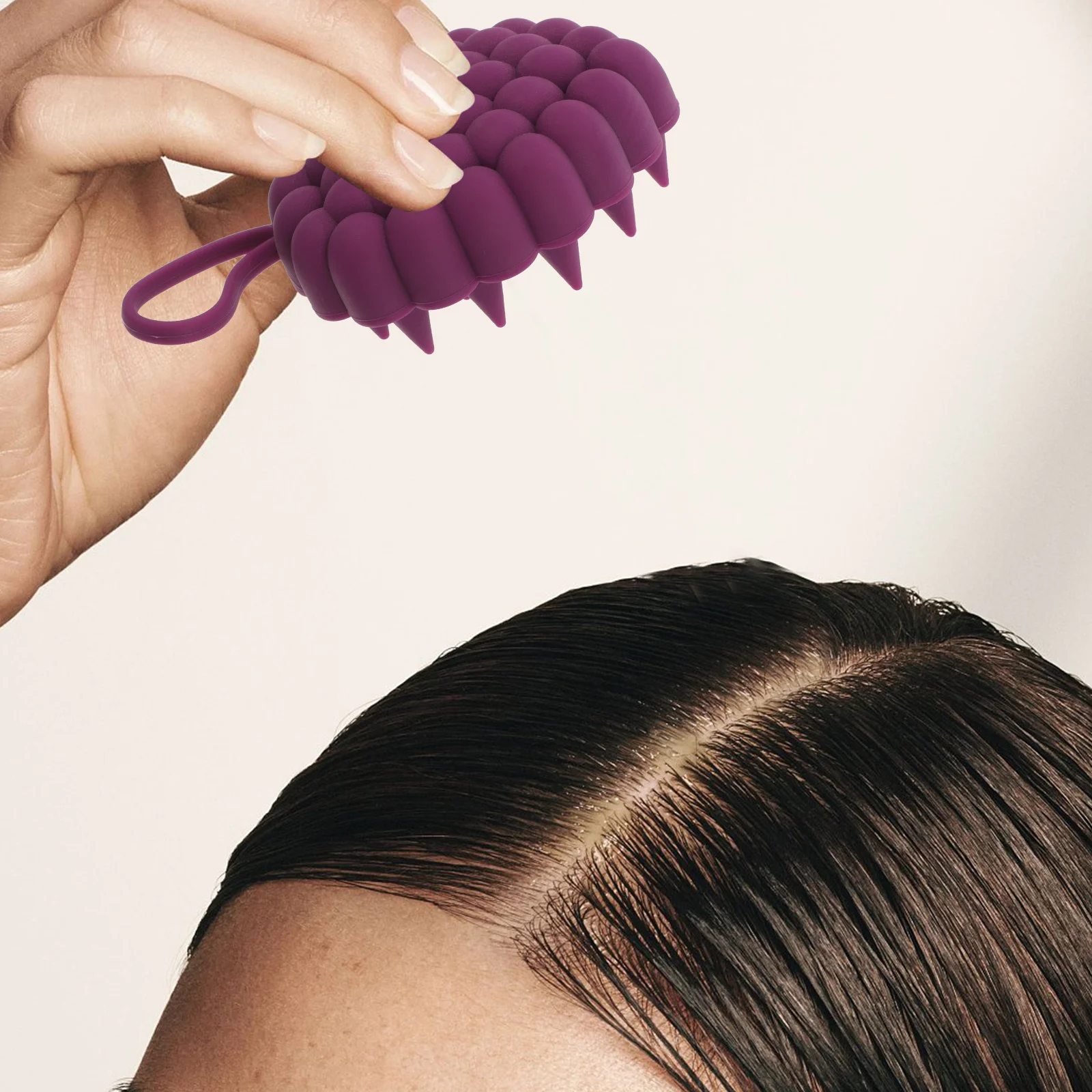 

Scalp Massager Shampoo Brush Silicone Hair Care Tool Deep Clean Exfoliator For Itchy Scalp Shower Bath Hair Scrubber