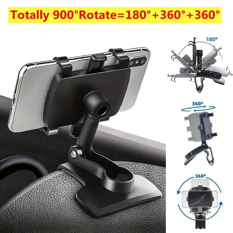 Auto Handy Ständer Universal Dashboard Smartphone Halter Clip 360-Grad Rotation GPS Navigation Halterung Für iPhone Xiaomi