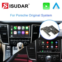 Модуль ISUDAR Carplay для Porsche/Panamera/Cayenne/Macan/Cayman/Boxster 911 718 PCM 3,1 Android Auto AI Box мультимедиа