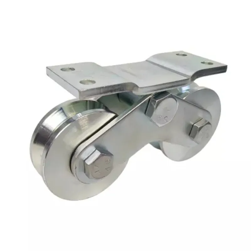 Double Bearing Double Wheel Double Use Sliding Door Wheel Commercial Store Entrance Transparent Rolling Shutter Door