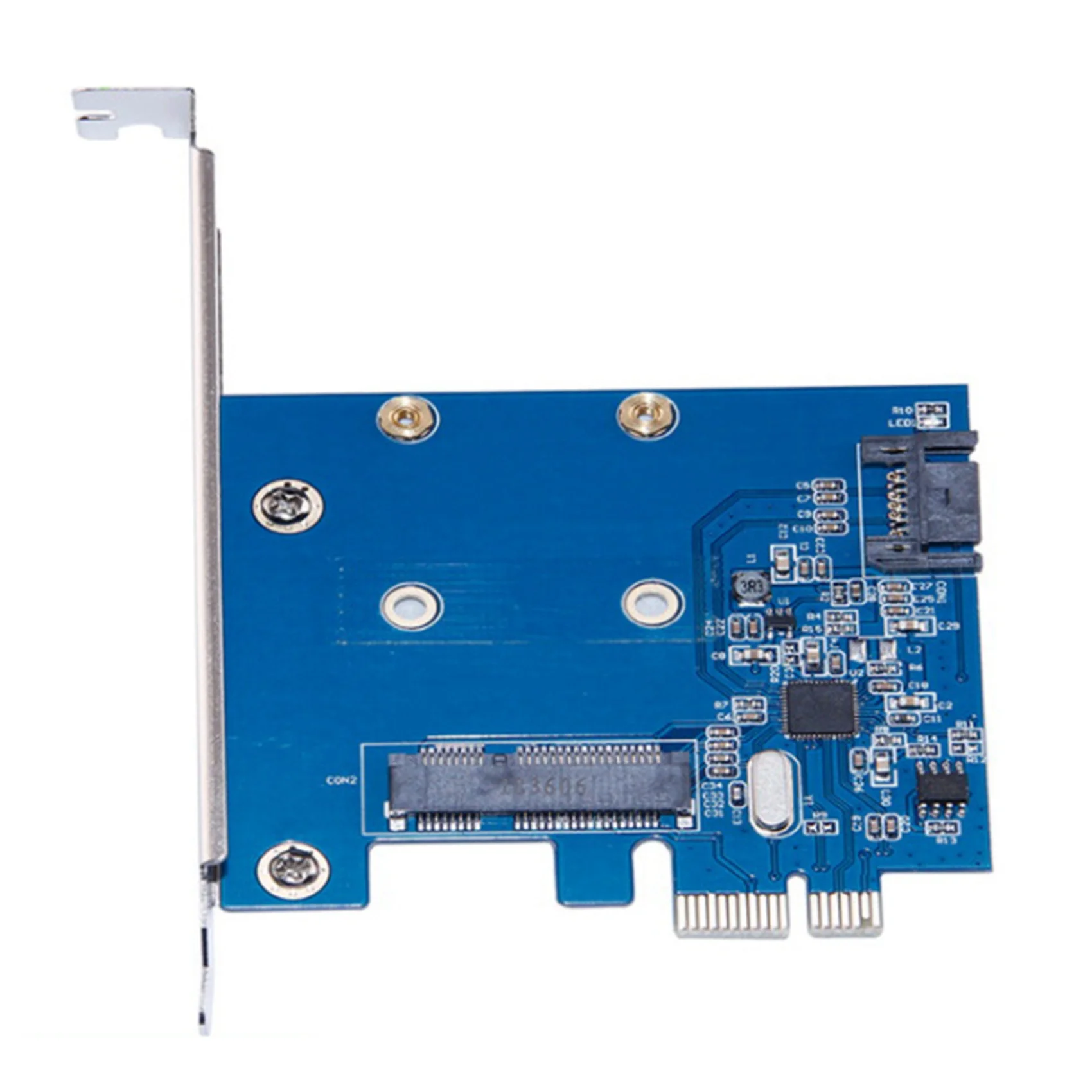 Tarjeta de expansión PCI-E a MSATA + SATA3.0 Tarjeta adaptadora MSATA Tarjeta adaptadora de disco duro ASM1061 MSATA