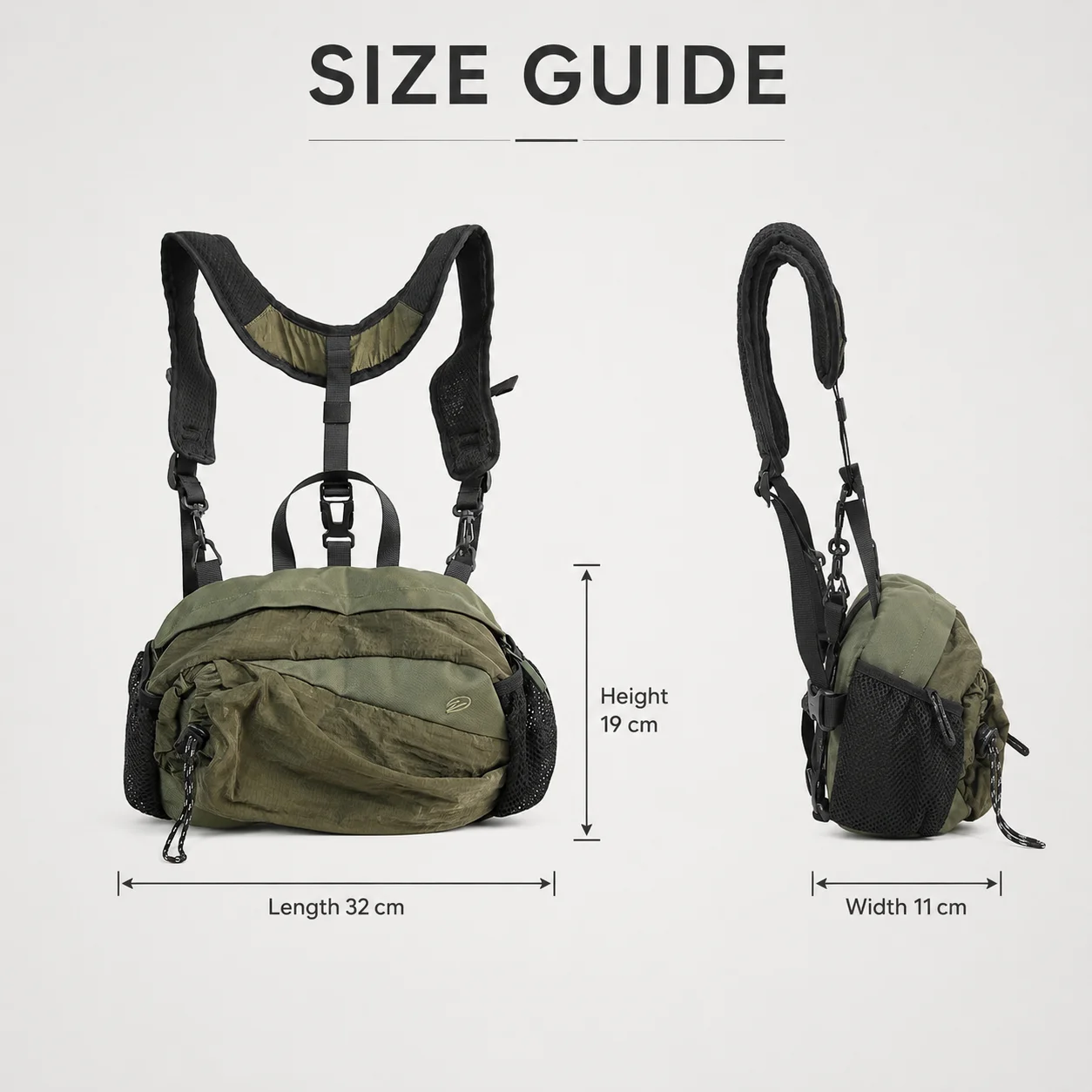 Lightweight Sports Backpack Chest Bag Multifunctional Cycling Backpack Large Storage Travel Sling Bag Gym Outdoor Accessories