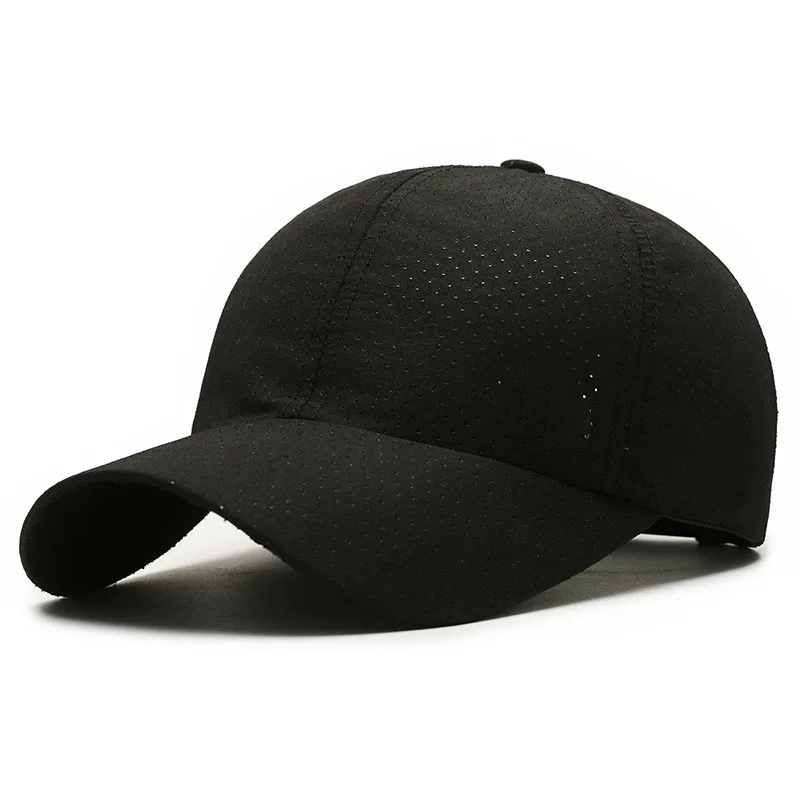 Customized Printed Logo Quick Drying Baseball Caps Men's And Women's Outdoor Casual Mesh Breathable Perforated Duck Tongue Hats