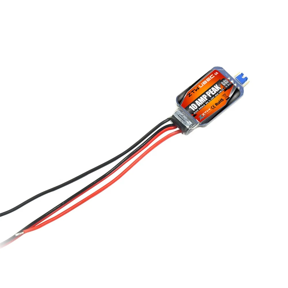 ZTW UBEC 6A Ultra BEC وضع التبديل الجهد القابل للتعديل 2S-6S يبو لطائرة RC الثابتة الجناح هليكوبتر بدون فرش OPTO ESC