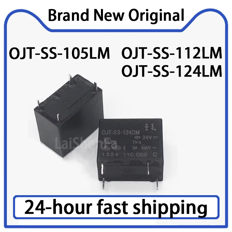 5PCS OJT-SS-105LM 112LM 124LM 4-pin 3A Set Schließer Relais 5V1V24V Original Lager