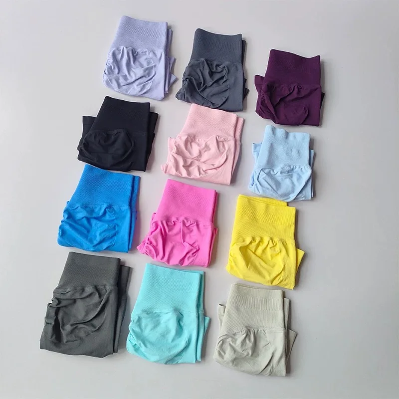Hochgeschnittene Yoga-Hose Fitnesshose Sommer Hochelastische Oberschenkel-Trainingshose Pfirsich-Gesäß-Lifting-Übungs-Dreipunkt-Shorts – Detail 17