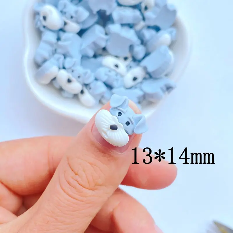 20Pcs New Cute Mini 13*14mm Dog Resin Series Flat back Scrapbooking DIY Jewelry Craft Decoration Accessories
