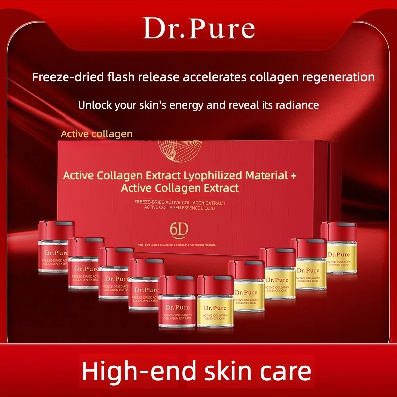 Bio-Active Collagen Freeze-Dried Powder Essence lotion Fade Fine Lines Facial Moisturizing Anti Aging Firming Skin Care