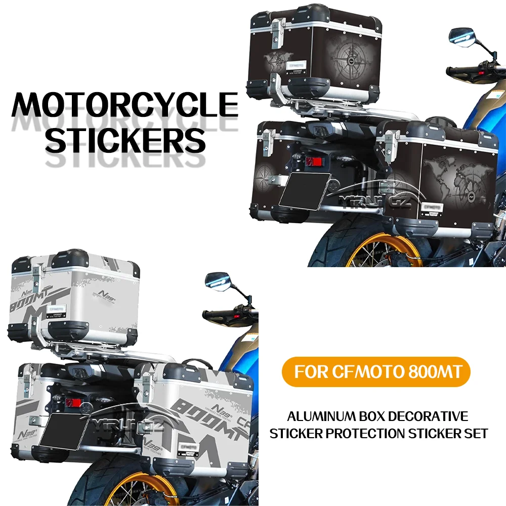 For 800MT Moto  Trunk Decoration  Sticker Back Tool Box  Protect Decal TailBox Suitcase Paster Motorcycle Stickers 800 MT