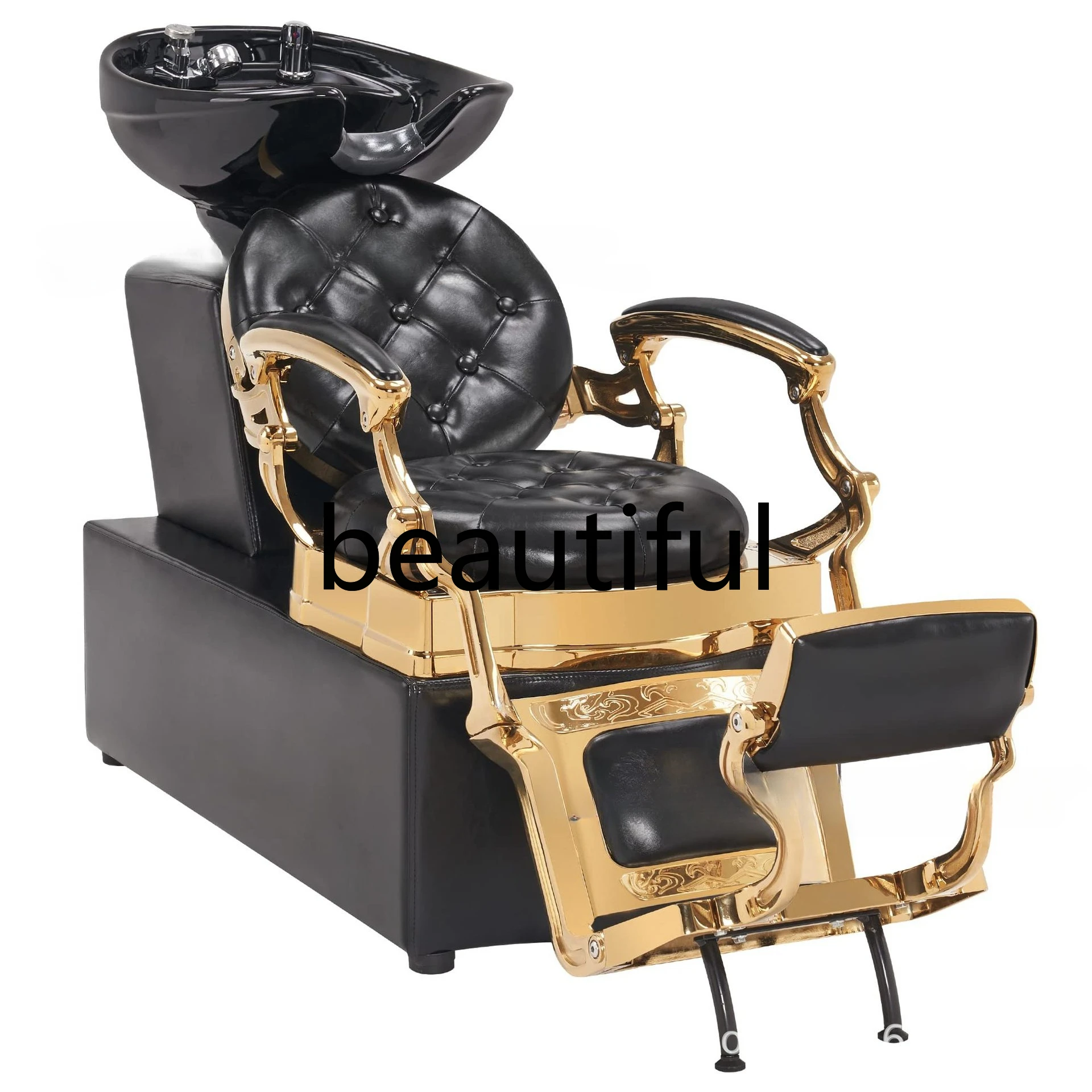 

Shampoo Chair Retro Shampoo Bed Beauty Salon Rinse Bed Constant Temperature Water Circulation Hair Salon Massage Bed