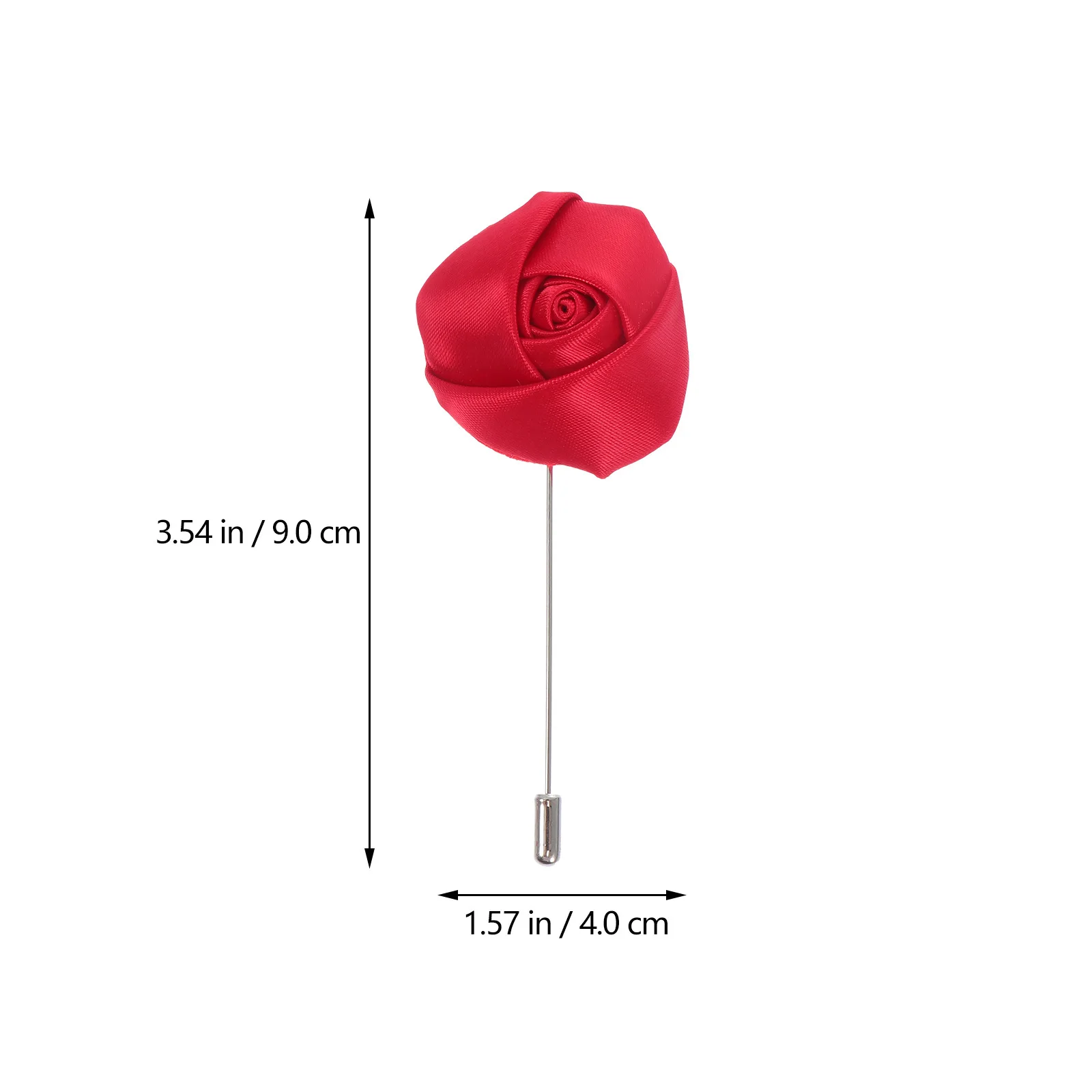 4 قطعة بروش زهرة الورد الرومانسية القماش الفن اليدوية الصدار الرجال دعوى ملحق حفلة عيد الميلاد ديكور بروش الرجال دبابيس #1