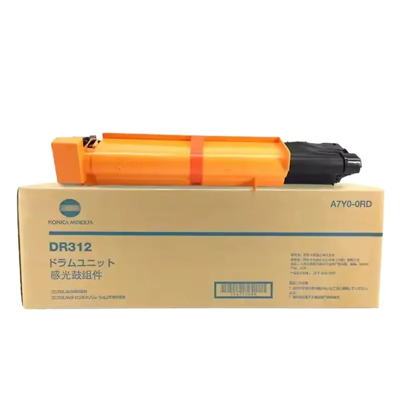 Оригинальный барабан Dr312, черный Konica Minolta для Bizhub Bh287 Bh367 Bh227 Bh7528, светочувствительный барабан A7y0-0rd Dr312k