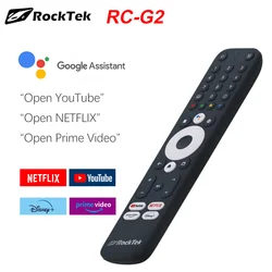 Original RockTek BT Voice Remote Replacement for RockTek G2 RTX-5000  Homatics KICKPI KP1 Google Certificate  TV Box  Androidtv