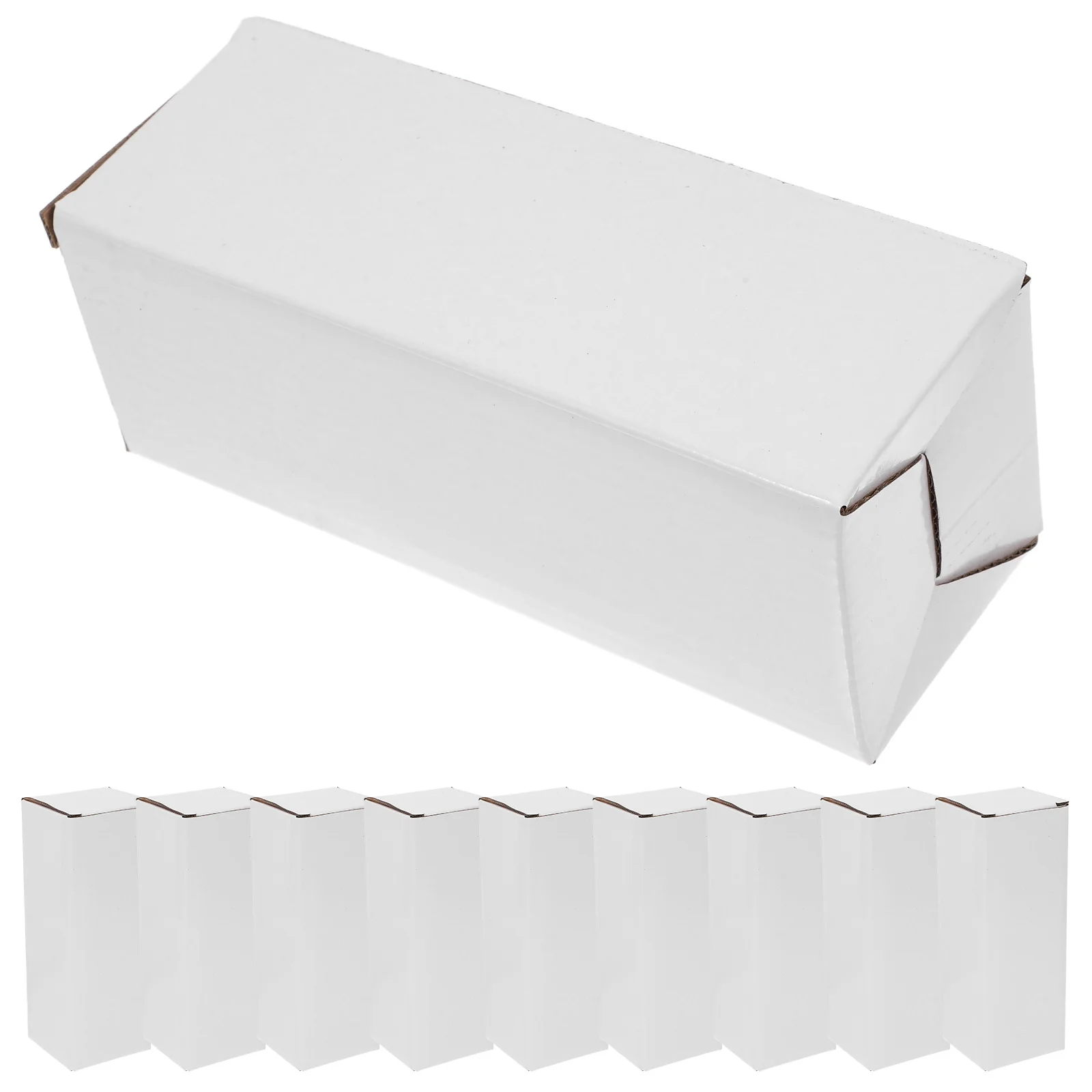 10Pcs Corrugated Paperboard Box Modern Design Ideal for Product Presentation Small Item Packing Moving Storage Box