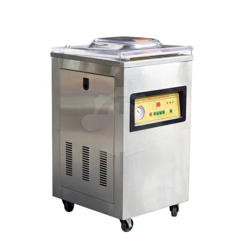 Single-chamber automatic vacuum packaging machine, wet and dry food inflatable packaging machine, plastic bag vacuum sealing