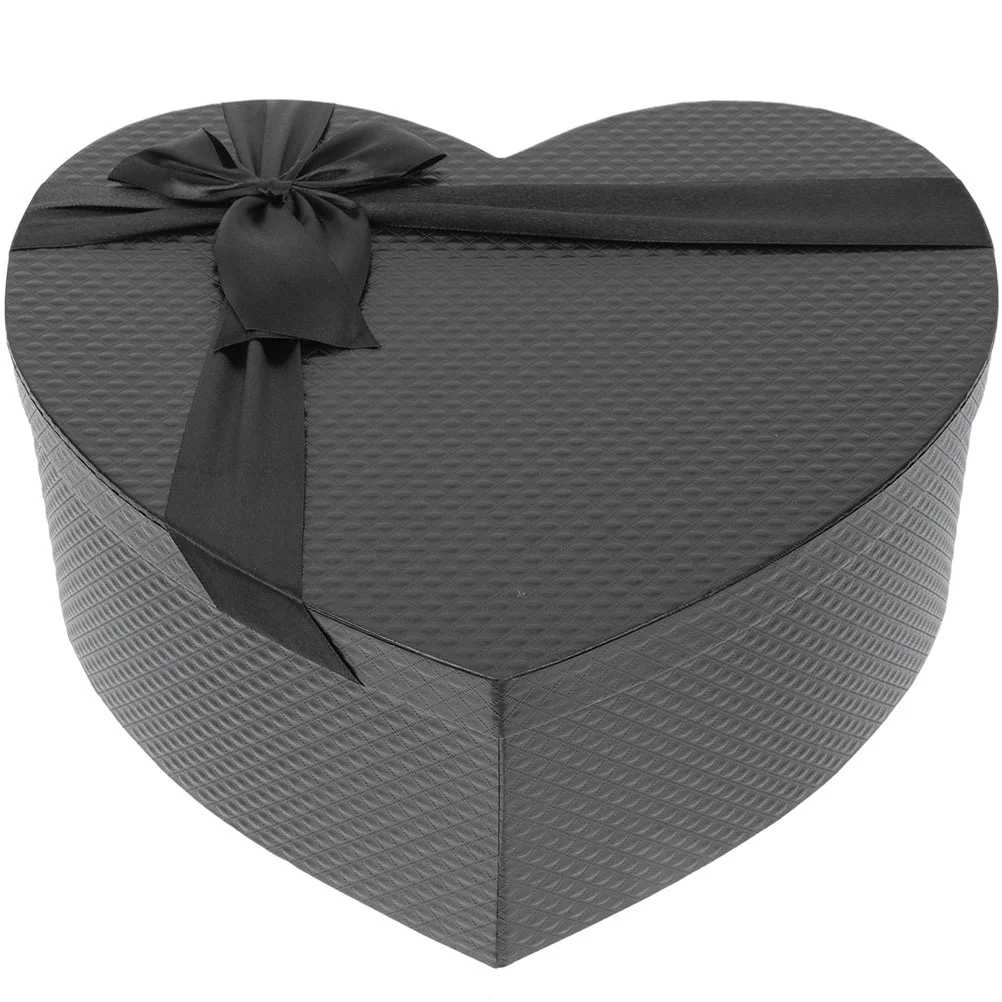 

Heart Shaped Black Gift Box Candy Boxes Wedding Favors Flower The Christmas For Giving Souvenir Arrangements Party Gifts