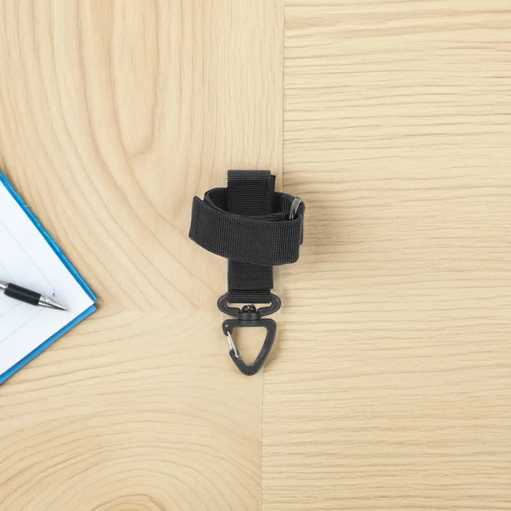 

Glove Storage Buckle Outdoor Holder Carabiner Black Oxford Cloth Firefighting Gloves Safety Strap