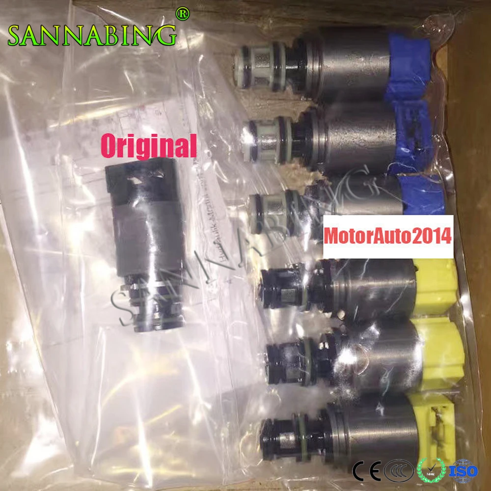 

7 Pcs/Lot 6HP19 6HP26 6HP32 Transmission Solenoid Kit For AUDI A4 A6 A8 Q7 BMW X3 X5 1068298044 1068298045 Car Accessory