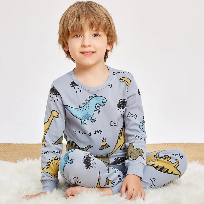Dinosaur Cotton Kids Pajamas 3
