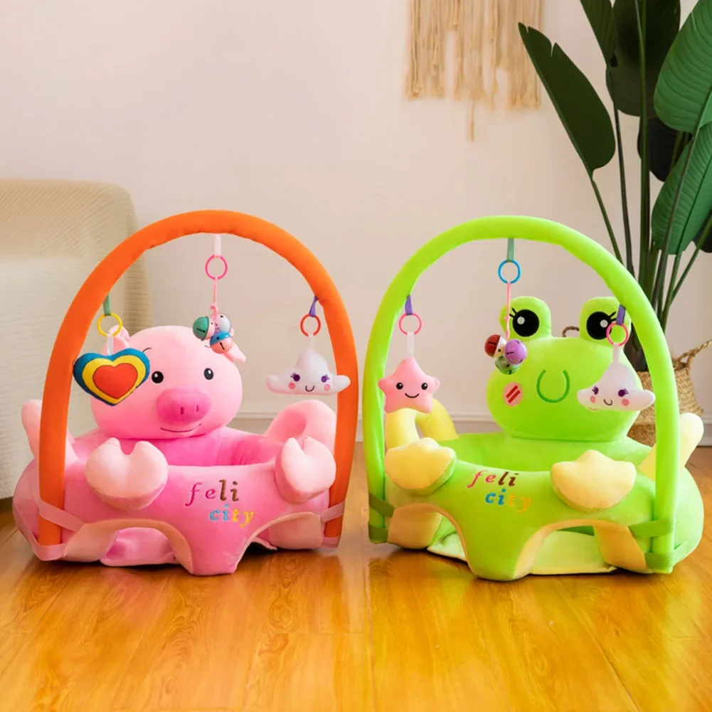 Baby Sofa Baby Seat Sofa Frame Cotton Feeding Chair Baby Seats Nest Puff Washable No Filler Cartoon Cradle Sofa Chair