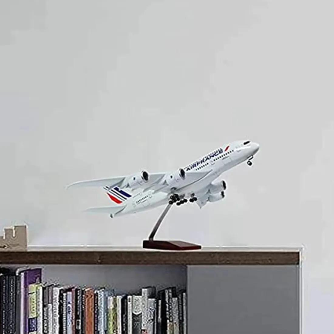 1/160 Scale 47CM Airplane Airbus A380 Air France Airline Model Wheel Diecast Plastic Resin Plane For Collection