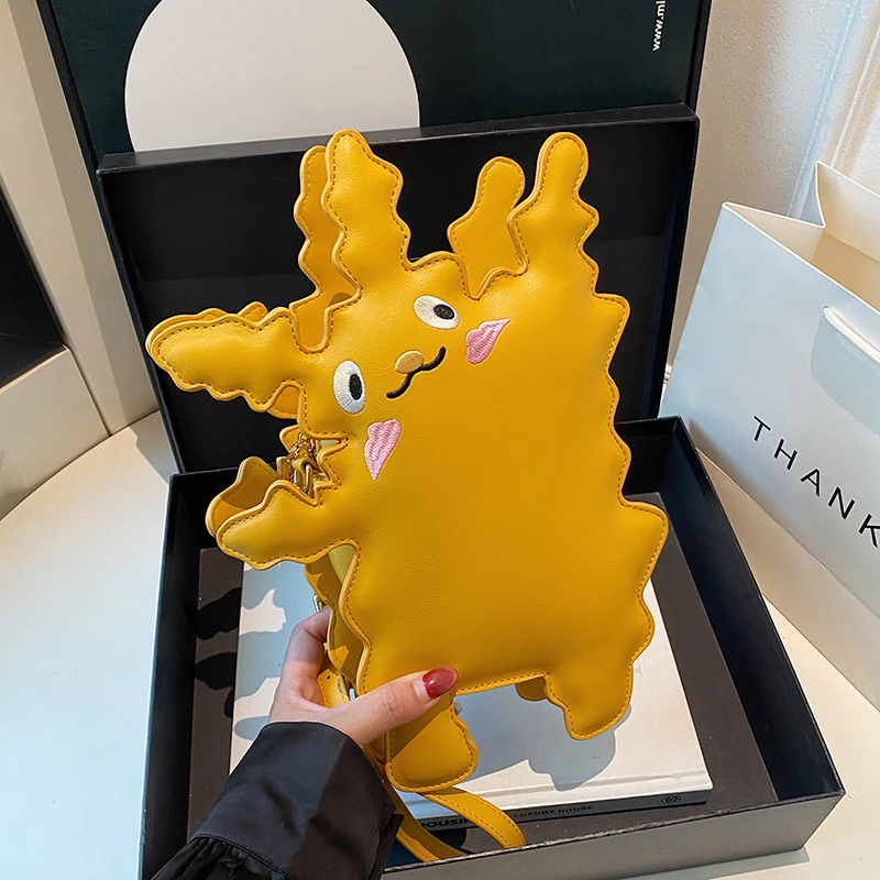 

Korean Kawaii Bag Cute Cartoon Crossbody Bag For Women Fashion Doll Bag Handbag Purse Lady Girls Small Pu Leather Messenger Bag