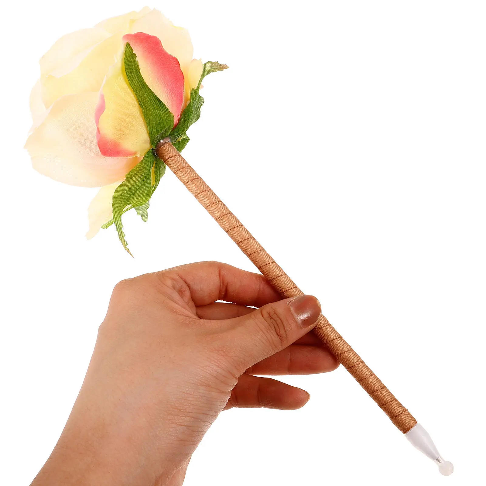 Decorative Flower Bouquet Ballpoint Pen Mother's Day Gift Artificial Flower Pen Realistic Simulation Writing Instrument Comfort