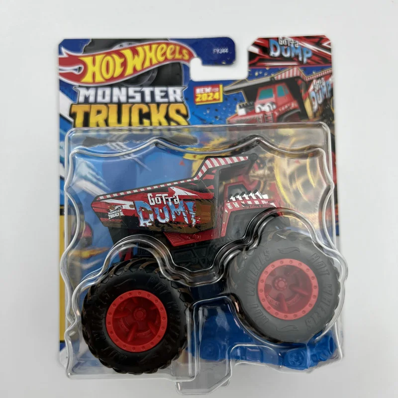 24B FYJ44 HOT WHEELS 1/64 MONSTE TRUCKS DODGE RAM VAN MOTOSAURUS GOTTA DUMP TYRANNOSAURUS REX ALL FRIED UP BATTLE CAT car model