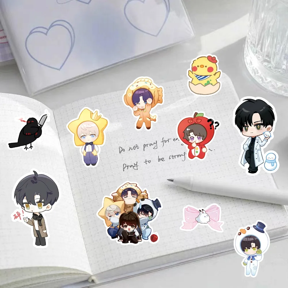 10/80Pcs Game Love and Deepspace Graffiti Stickers Cartoon Figure Li Shen Qi Yu Shen Xinghui PVC Waterproof Sticker Kids 