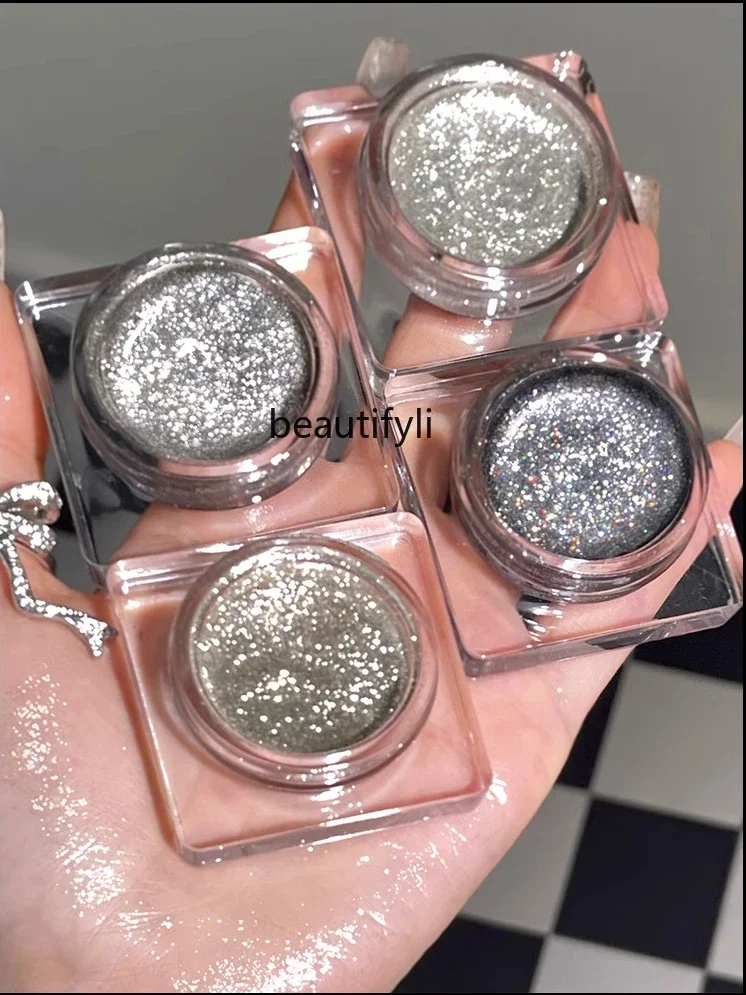 Truncated Brightening Liquid Highlight Fine Glitter Metallic Quick Drying Non Fading Gel Eyeshadow