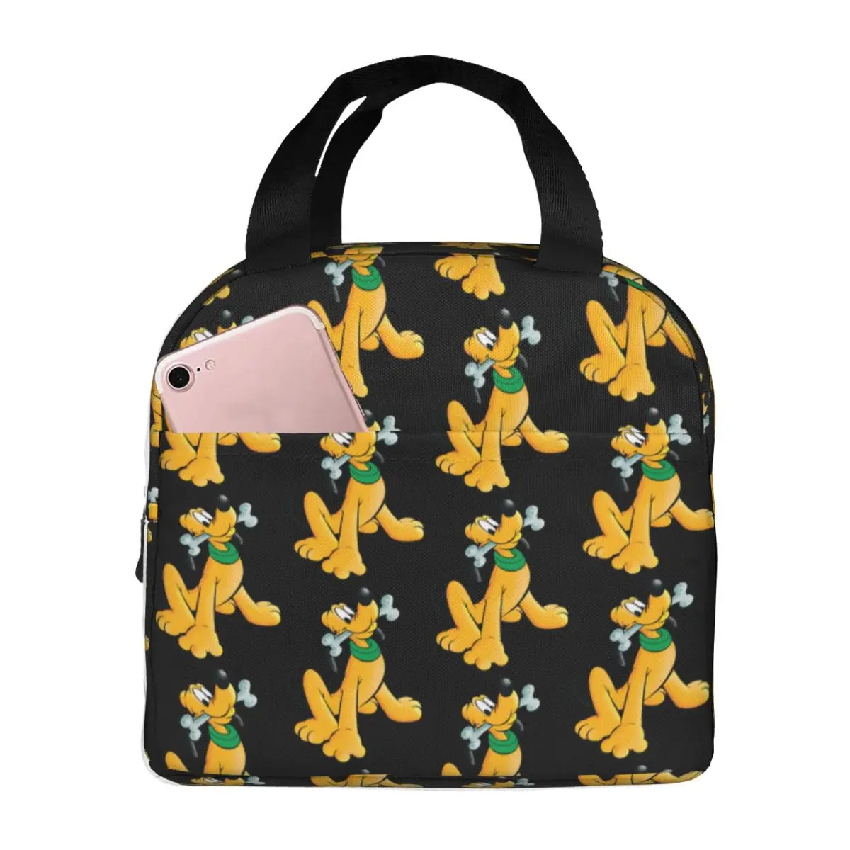 

Индивидуальная термоизолированная сумка для обеда с аниме-принтом P-Plutoes, женская портативная сумка для обеда с забавным рисунком собаки, многофункциональный контейнер для еды для пикника на открытом воздухе