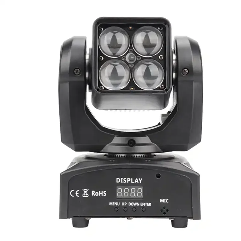 4X12W Full Color Led Beam Moving Head Effect Licht Show Disco Dj Party Light Club Bar Dmx Lichteffect Licht Evenement Show