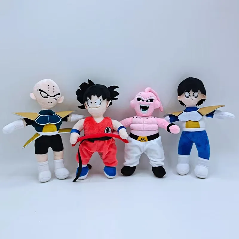 2024 New 20cm Dragon Ball Son Goku Vegeta Trank Ragdoll Stuffed Plush Toy Doll Children's Birthday Gift Christmas Gift