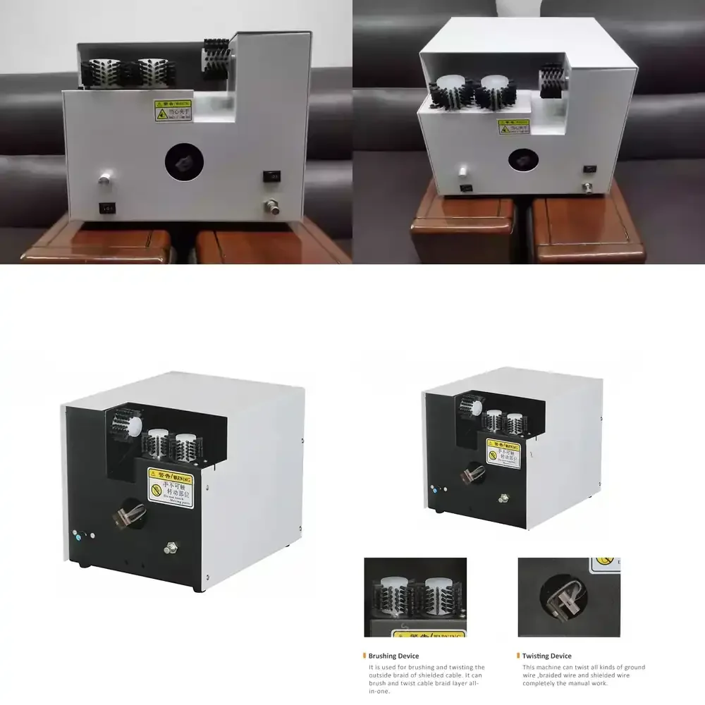 2026 Hot Sale  EASTONTECH EW-1015 for Automatic Cable Shielding Brushing Machine Wire Twisting Machine for Wire Processing