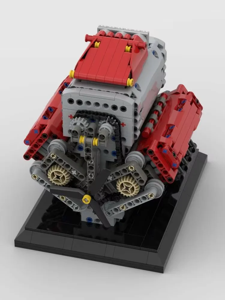 Tank Zırhlı Araba V8 Motor MOC Ordu Silahları Şehir SWAT Askeri Silahlar Playmobil Rakamlar Yapı Taşı Tuğla Çocuk Oyuncakları