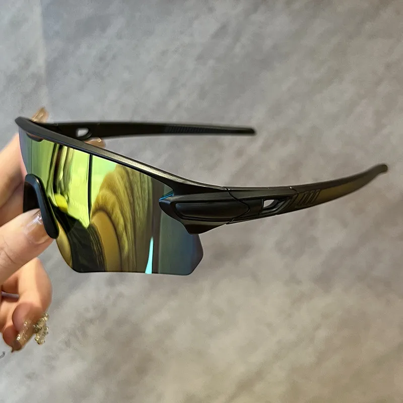 Fahrerbrille, übergroße Outdoor-Sport-Sonnenbrille, neue Damenmode, großes Rahmendesign, Fahrradbrille, Unisex