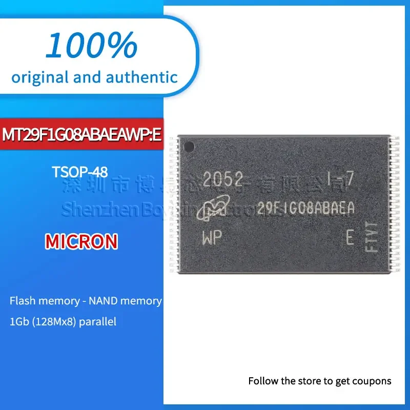 

MT29F1G08ABAEAWP:E 29F1G08ABAEA original genuine