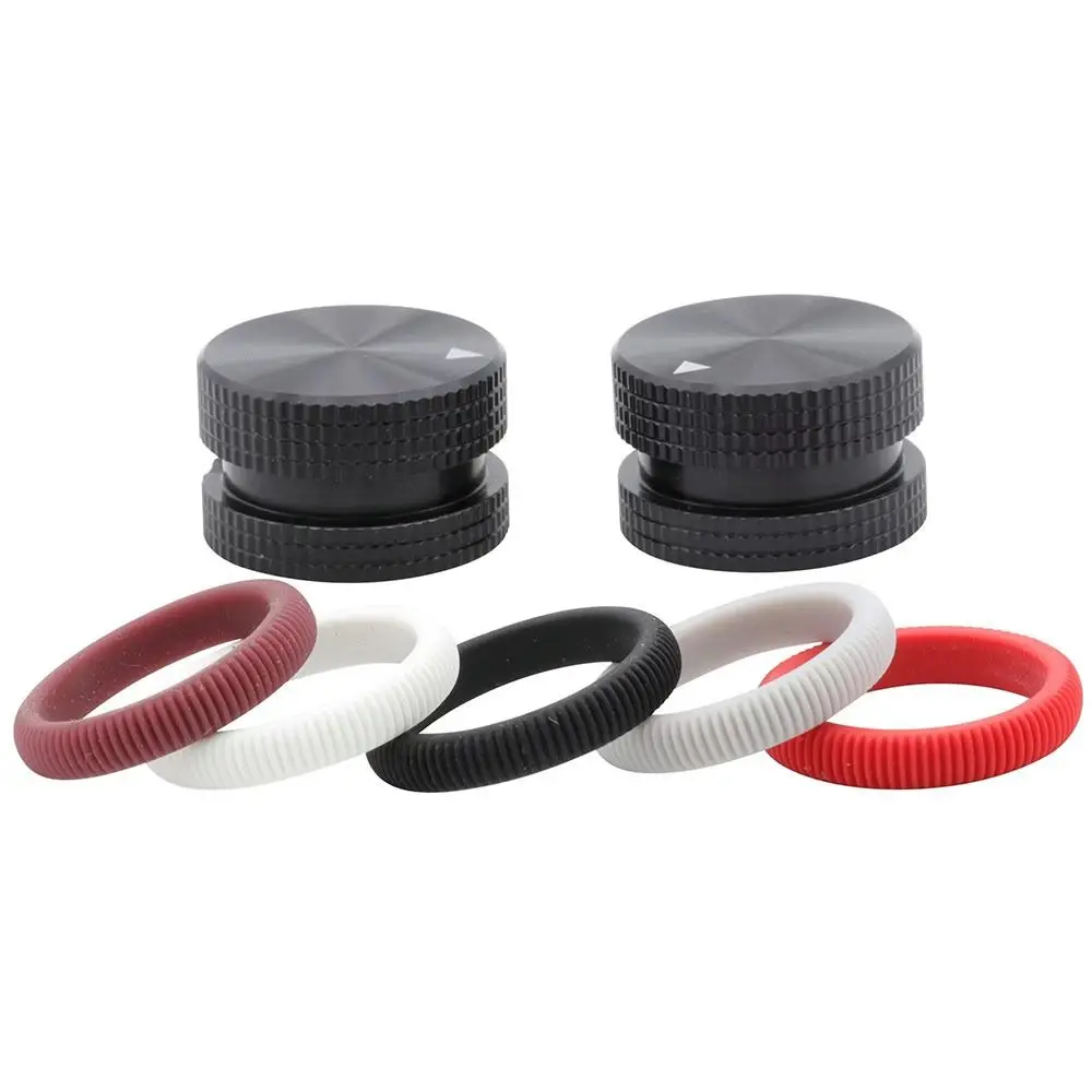 1Pcs 25x15.5mm Audio Volume Control Knob CNC Machined Solid Aluminum Amplifier Potentiometer Knob Anodized 6mm Shaft Hole