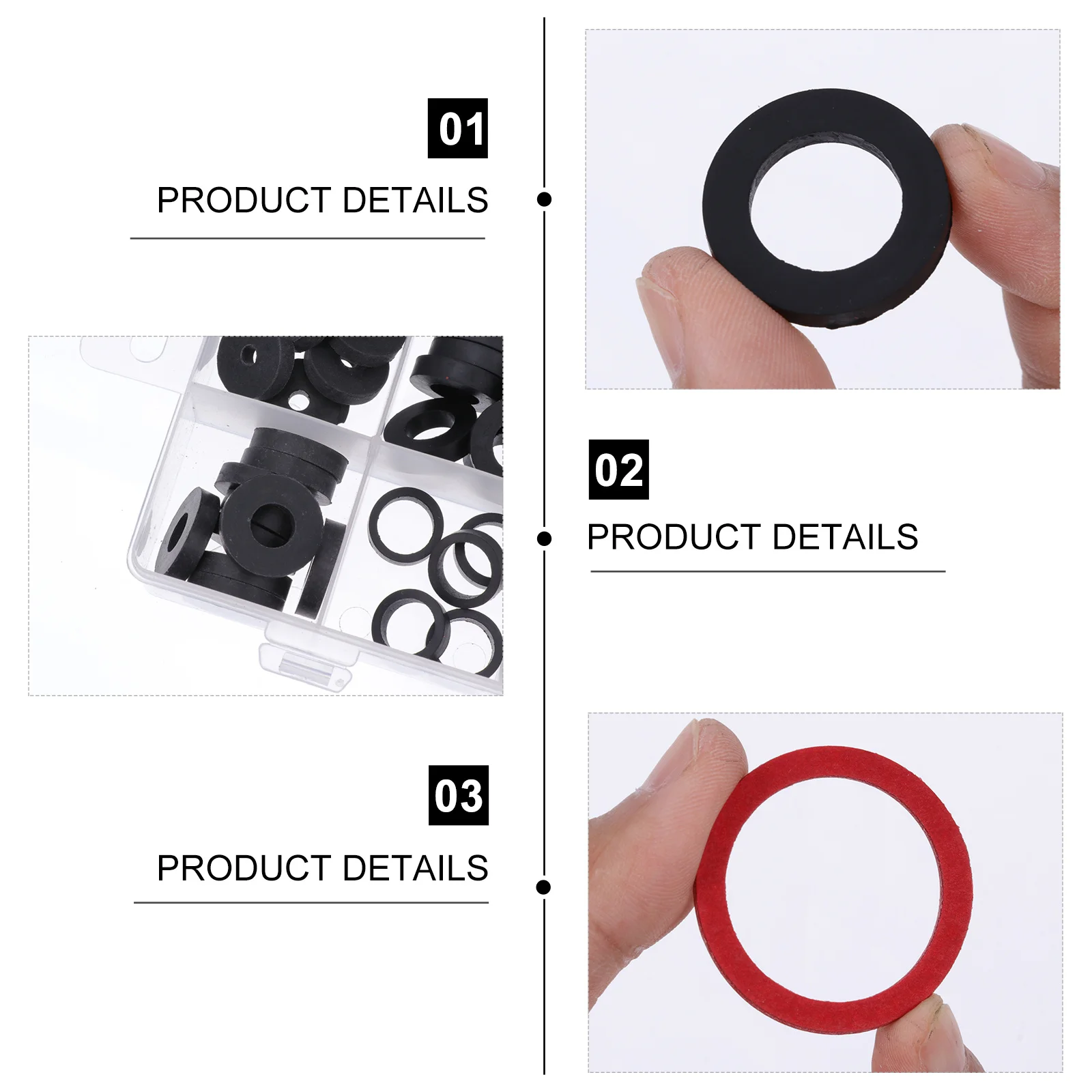 141 шт., набор прокладок, резиновые уплотнительные шайбы, термостойкие инструменты для ремонта сантехники, автомобильная техника, водонепроницаемый комплект