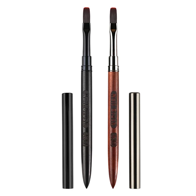 1/2 pçs pincel de pintura em gel arte do prego para extensão da ponta do gel acrílico construtor acessório pincéis da arte do prego gel escova do prego