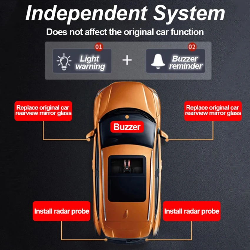Car Blind Spot Detection System BSD BSA BSM Car Radar Sensors Change Lane Aided Parking For Chevrolet Cavalier 2016-2019
