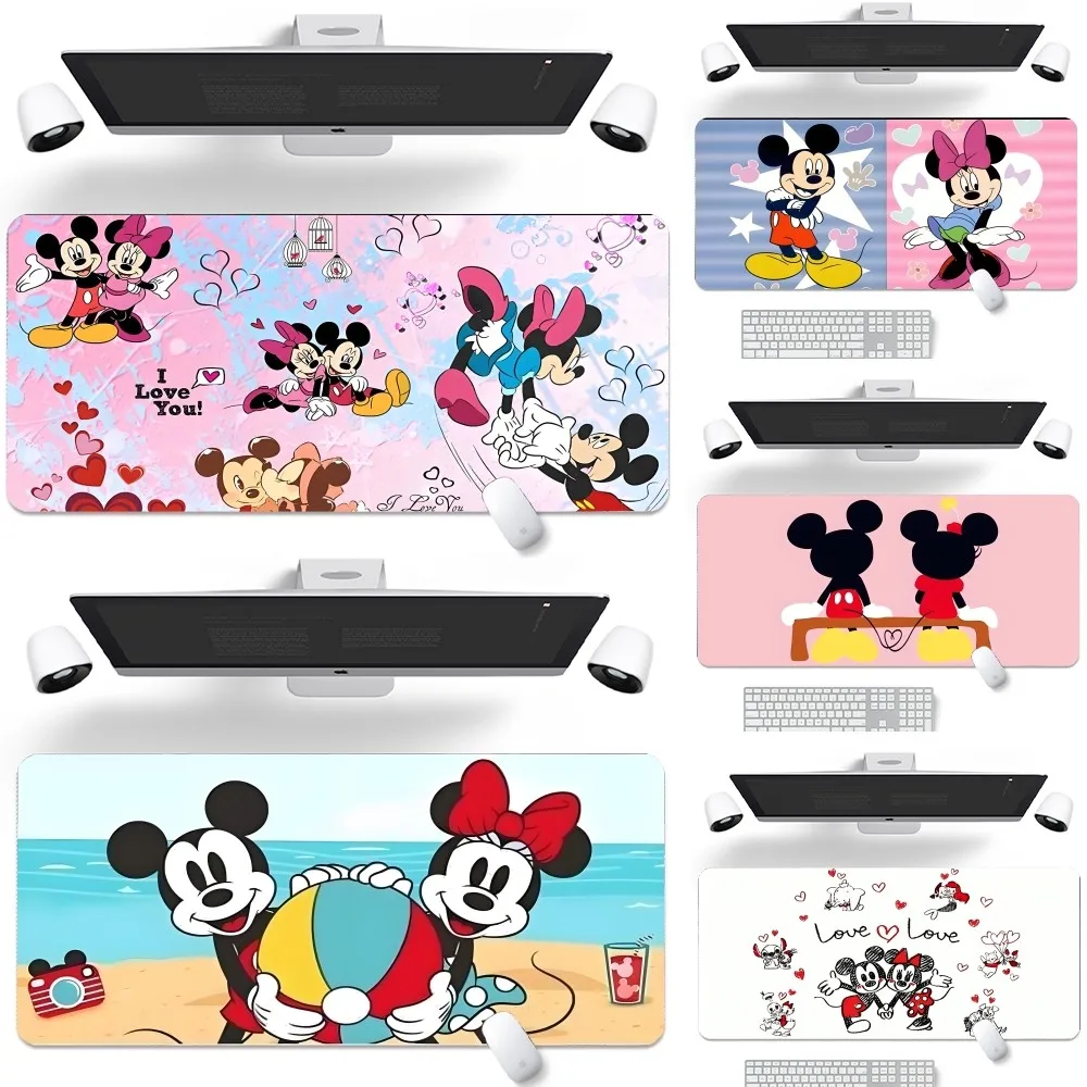 M-Mickey And Minnie Mouse Mousepad New Arrivals Large Gaming Mousepad L XL XXL Gamer Mouse Pad Size For Keyboards Mat